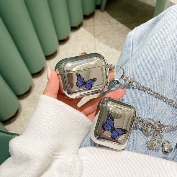 ddmygifts Creative Butterfly Pro Protective Minimally Plated 1-2 Generation Bluetooth Earphone Cover, Solid Color Suitable A