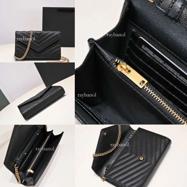 Designer Shoulder Purse Ladies Crossbody Flap Emed Denim Leather Chain Wallet Classic Black Gold Label Fashion Dee Bag High Quality Handbag