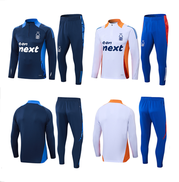 2024 2025 Half zipper Nottinghams Forests trackSuit jacket soccer jersey 24-25 Nottinghams Forests Half pull Long sleeve long zipper set ves