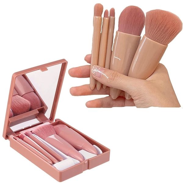 Mini makeup brush set with soft and fluffy mirror surface used for cosmetics foundation make-up eye shadow kabuki mixed makeup brush beauty