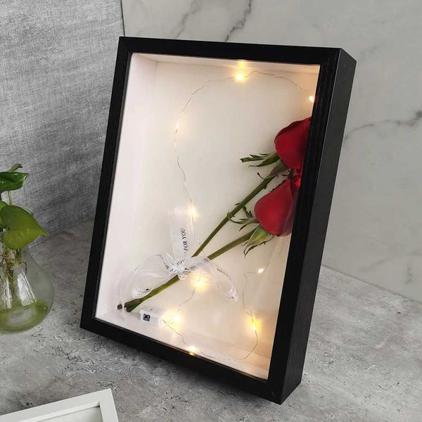 Frames Shadow Box Frames Bouquet Display Flower Case Depth 3cm Wooden Photo Frame For Displaying Three-Dimensional Gift