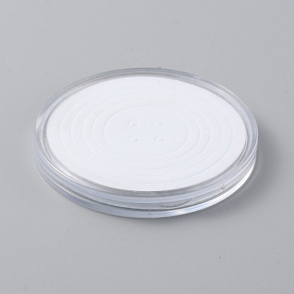 Boîtes de collection de pièces commémoratives rondes et plates en plastique