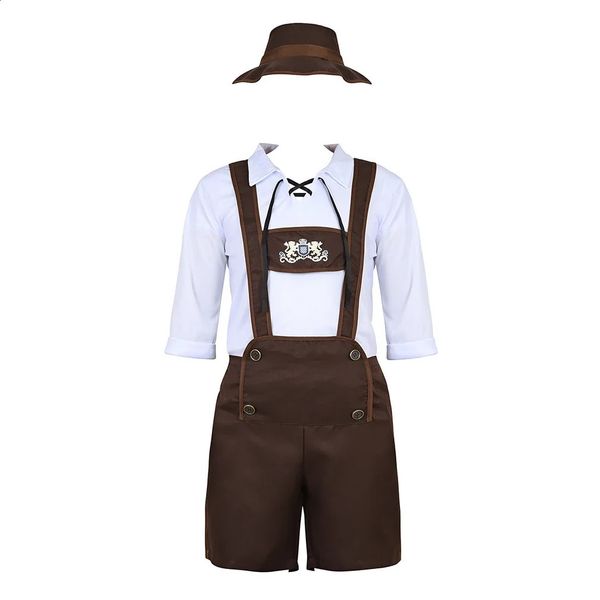 Mens Bavarian costumes Beer Festival Lederhosen mens fancy dresses Halloween roleplaying 240823