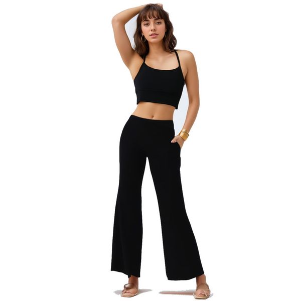 Women&#039;s Yoga Bra lingerie Summer U-shaped No Steel Ring Built-in Chest Pad Sports Bra for Women Sleeveless Fitness Yoga Fashion Tank To