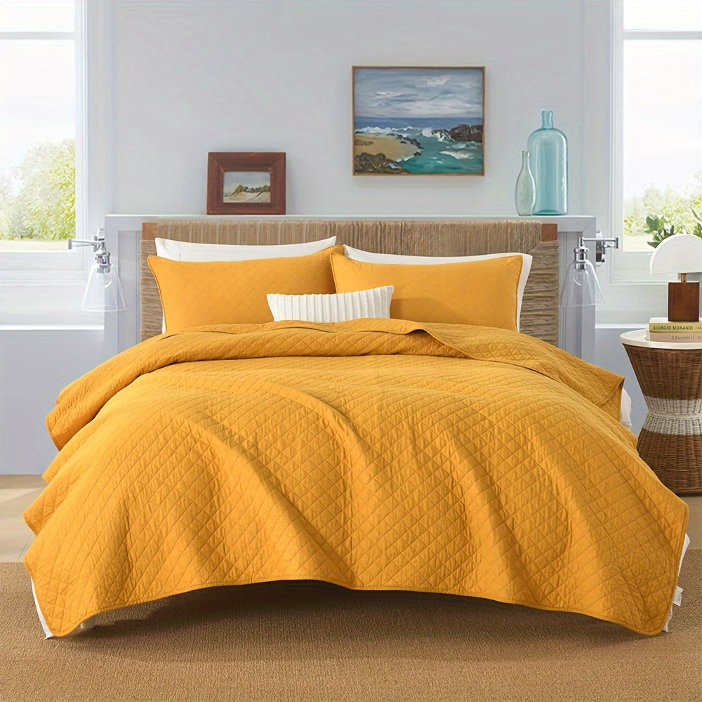 TEMU 3pcs 100% King Quilt Bedding Sets, Reversible Lightweight Coverlets Comforter Sets Queen Bedspreads Blanket Sofa Cover For All , Christmas Room