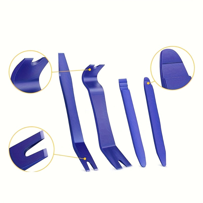 TEMU Car Hand Tool Set Car Disassembly Tool Kit Stereo Repair Dvd Repair Tool Dashboard Removal Tool Interior Plastic Trim Panel