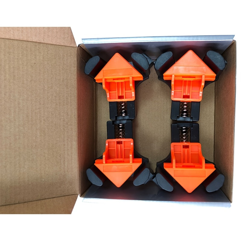 TEMU 4 90-degree Angle Clamps Woodworking Angle Clamps, Right-angle Clamps Fixed Fixtures With Adjustable Hand Tools, Suitable For Cabinets, Photo