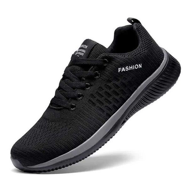 Homens que correm sapatos de malha de malha moda de moda casual esporte respirável academia atlética Men leves tênis sneakers shoesc241207