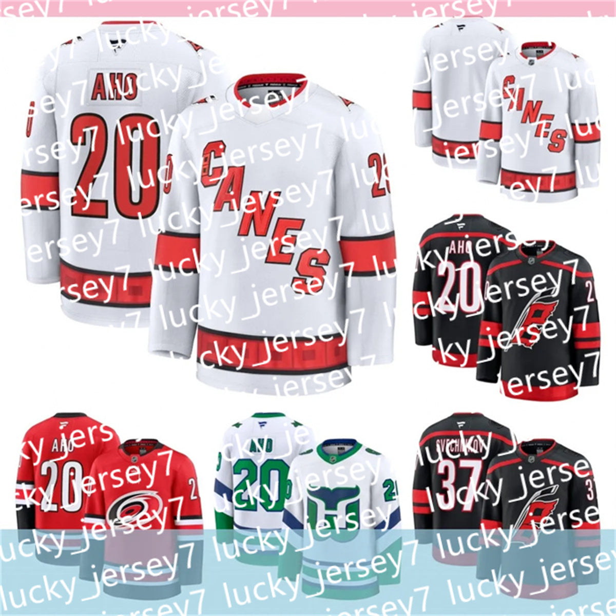 CUSTOM Martin Necas Hurricanes Hockey Jersey Jesperi Kotkaniemi Martinook Jackson Blake Staal Jack Drury Jalen Chatfield Jaccob Slavin Brent Burns S