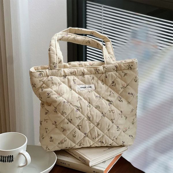 Floral Printing Mummy Baby Bag Cotton Diapers Stroller Bag Lightweight Multifunctional Storage Bag Diaper Bags 250118