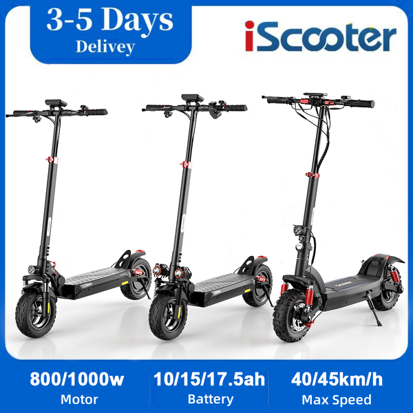 EU stock iScooter iX3-iX4-iX6 Electric Scooter 11&#039;&#039; Pneumatic Off-road Tires 1000W Rear Motor 45km-h Max Speed 48V 17.5Ah Battery