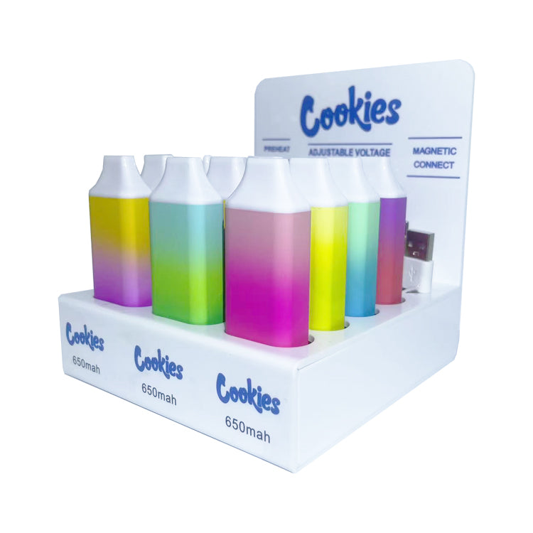 Backwoods Cookies Battery 510 Vape Cartridge Backwoods Battery 550mAh Variable Volt Batteries Stable Quality with Charger USB Cable