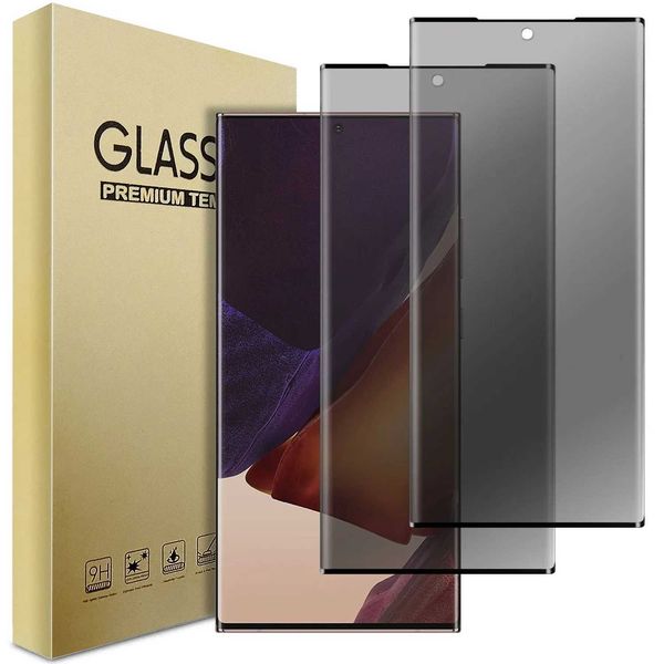 For Samsung Galaxy Note 20-Note 20 Ultra 5G Case Friendly Anti Spy Privacy Tempered Glass Screen Protectors 2-PackT250115