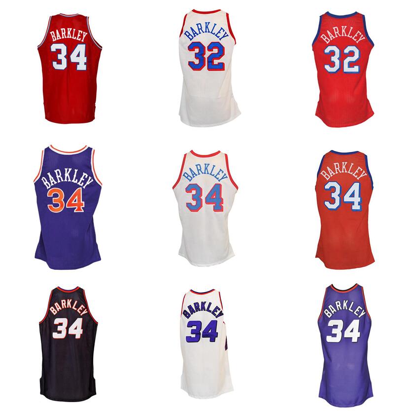 Stitched basketball jerseys 34 Charles Barkley 1989-90 92-93 96-97 mesh Hardwoods classic retro jersey Men Women Youth S-6XL