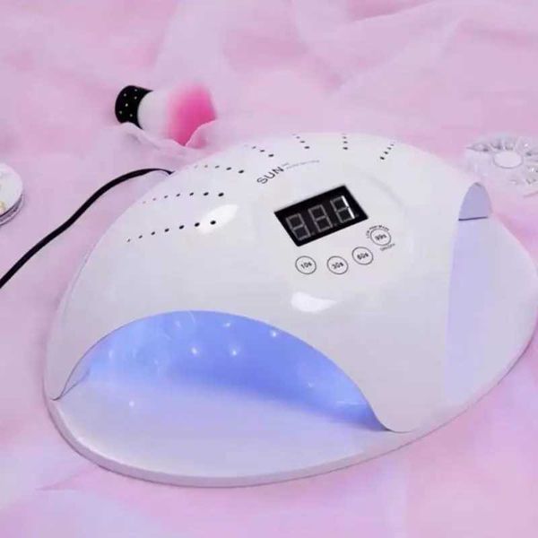 Nail Art Phototherapy Lamp Large Space Double Light Source Two Hand Baking Lamp LED Infrared Sensor Nail Dryer Y240801