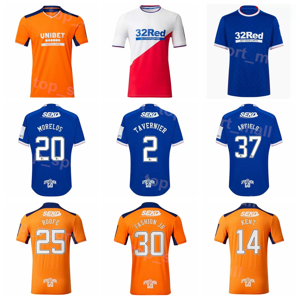 2022-23 Club Soccer Glasgow Rangers Jerseys TAVERNIER MORELOS COLAK LAWRENCE ARFIELD TILLMAN MORELOS MCLAUGHLIN LUNDSTRAM BARISIC SANDS Shirt Footba