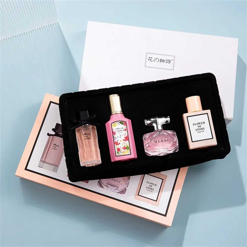 High Quality Women Perfume 110ML Gift Box Four Piece Set Eau De Parfum Floral Scent Lasting Fragrance Perfumes Mujer OriginalesXJ250220