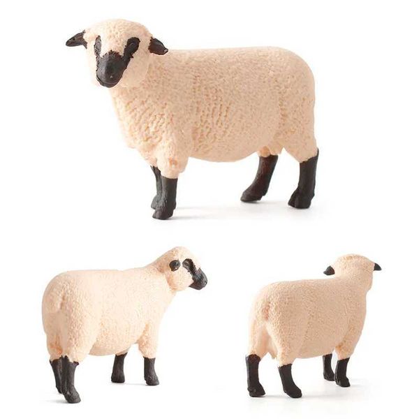 Other Toys Zoo Sheep Model Farm Animals Action Figure Children Kids Dolls Toy Cute Sheep Figurine Collection Toys Gift Home DecorationL486
