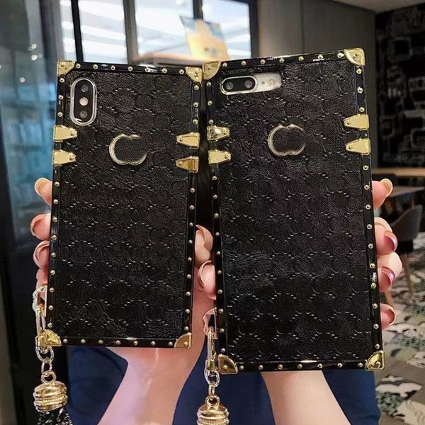 luxury classic Designer square i-edge phone case suitable for 15 Pro Max 14 13 12 11 Xs XR X 8 7 Plus fashionable letter luxury back cover s