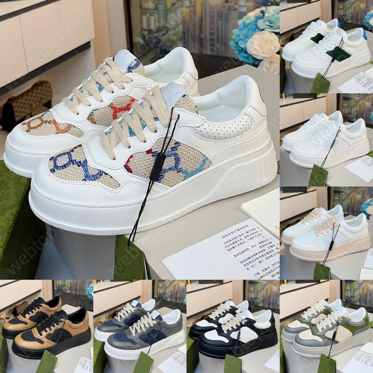 Designer Embossed Sneakers Men Women Platform Shoes Classic Cookie Low Top Men Woman Outdoor Shoes