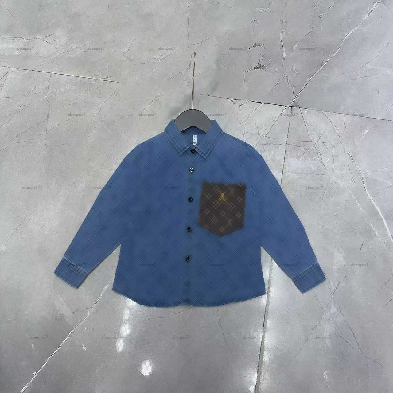 Top one baby shirt Long sleeves lapel shirt kids designer clothes child cardigan High quality girls boys Blouses A226X07N059