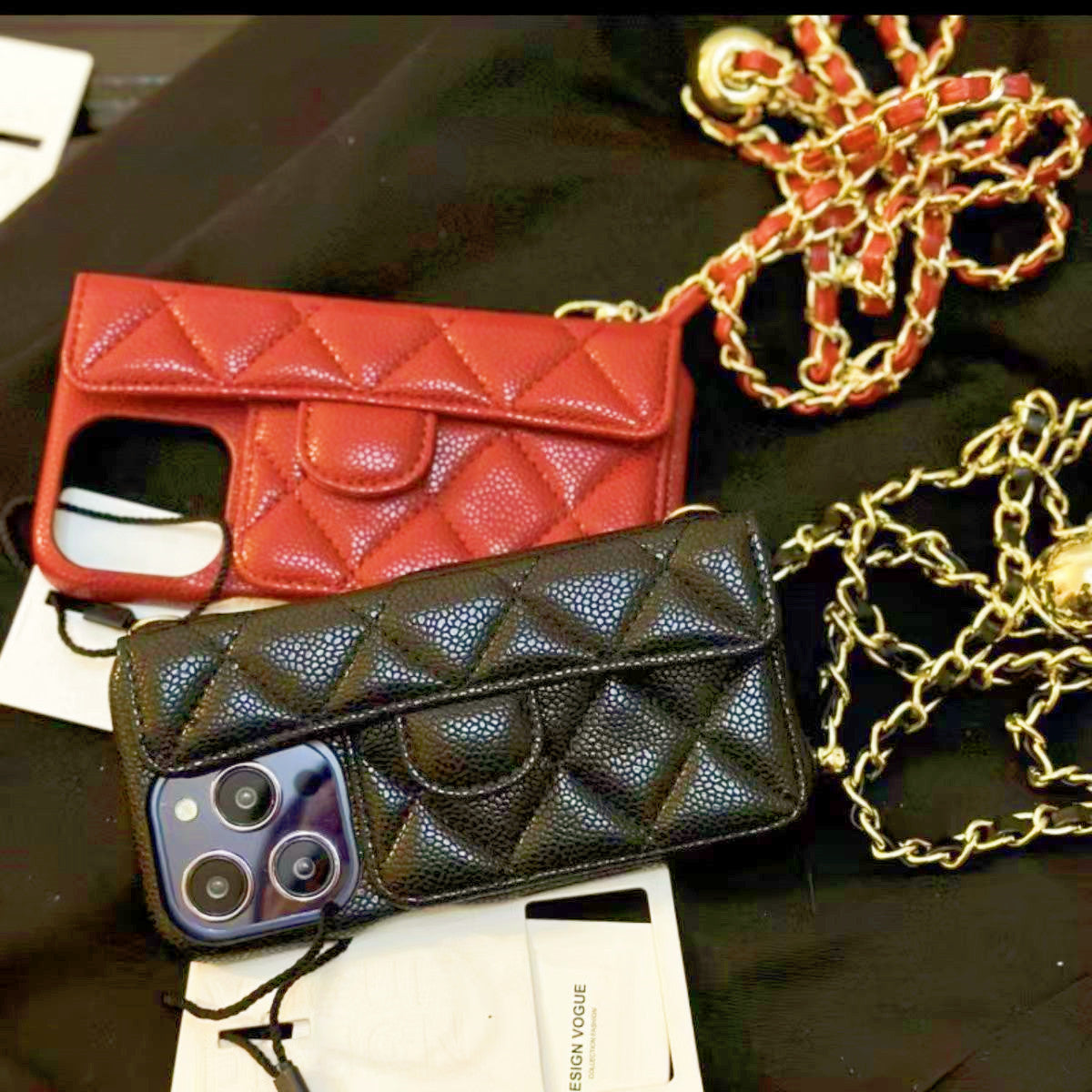 Designer Phone Case for iPhone 16 Pro Max Case Card Holders Apple iPhone 15 pro max 14 13 12 14promax 15pro 15 Plus 16 Plus Case Leather Quilted Mob