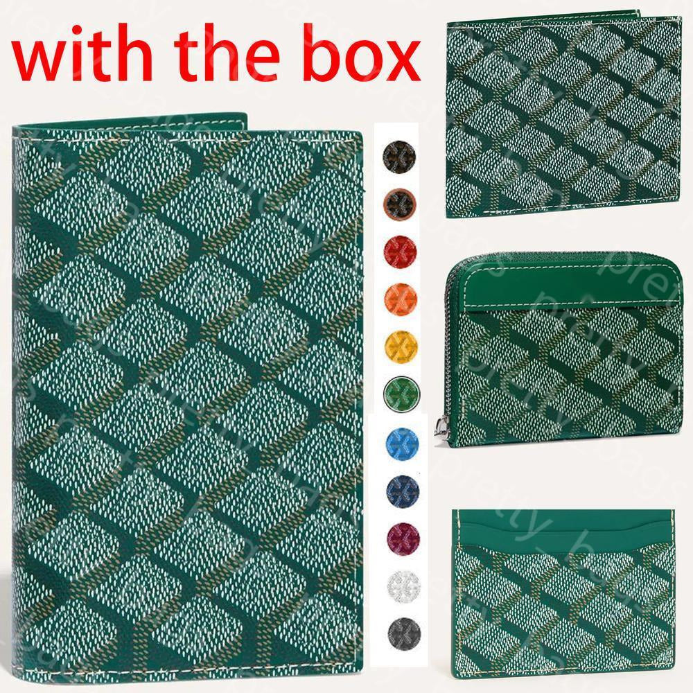 Mens Wallet Designer Card Holder Luxury Cardholder Womens Keychain Wallets Luxury Passport Cover Genuine Leather Coin Purse High Quality Porte Carte