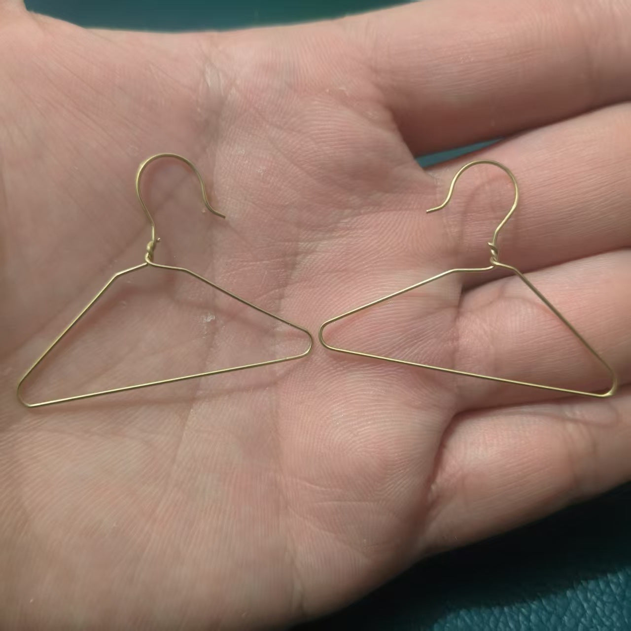 TEMU Elegant Mini Clothes Hanger Earrings For Women - Chic Handmade Alloy Jewelry Gift, Parties & Casual Attire, Party Accessories | Unique Miniature