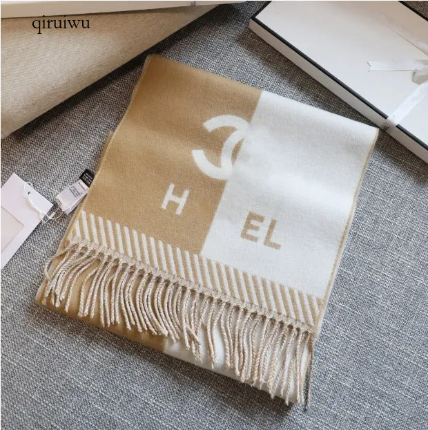 Panda Scarf for woman Designer Scarf men designer Shawl Knitting Warm Fashion Trend Two Sides Pure Color Temperament Travel Gift Long Pashmina Tasse