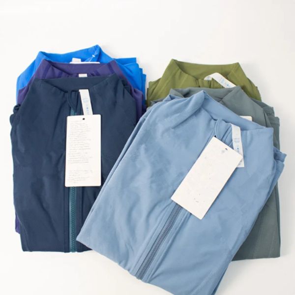 Women Sports Yoga Jacket Top Stand-up Collar Half Zipper Long Sleeve Tight Yogas Shirt Thumb Athtic Coat Gym Clothing wholesale 2024 Hot