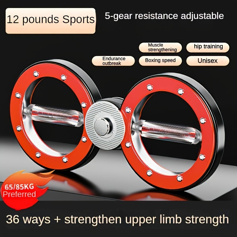 TEMU Adjustable Resistance Boxing With Flywheel - Multi-functional Punching Machine For Home Gym, Wrist & Upper Training, Manual Operation (no) -