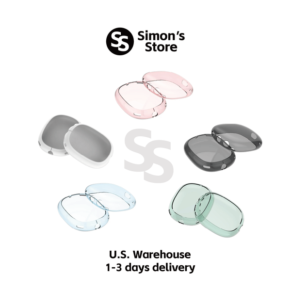 Suitable for Max earphones metal Bluetooth earphones accessories transparent TPU solid silicone waterproof and scratch resistant shell color
