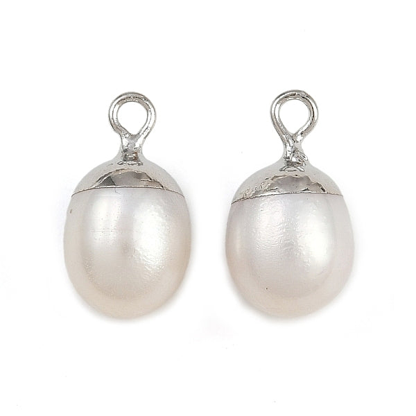 Natürliche Perlen runde Charms