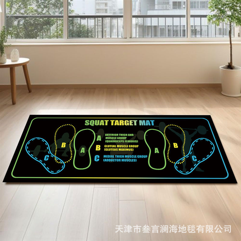 Floor Mat for Beginners Squat Auxiliary Practice Floor Mat Dirt-resistant Non-slip Sound Insulation Squat Mat