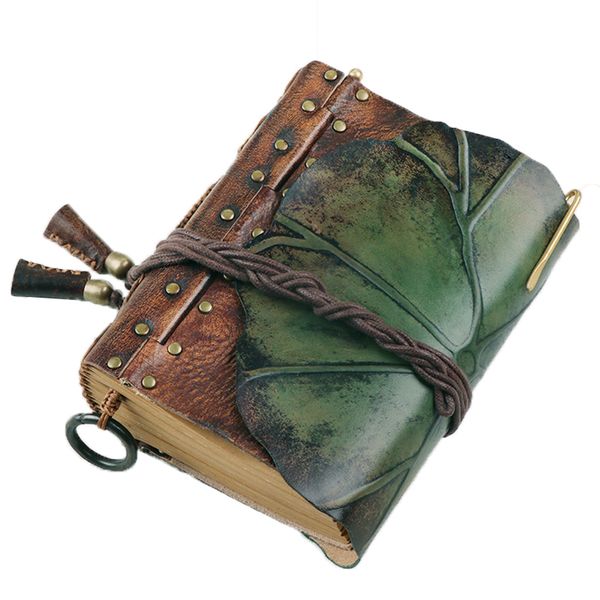Notepads 100% Genuine Leather Handmade A5 A6 Vintage Retro Travel Journal Diary Notebook Notepad Birthday Valentine&#039;s Day Gift BJB25 23