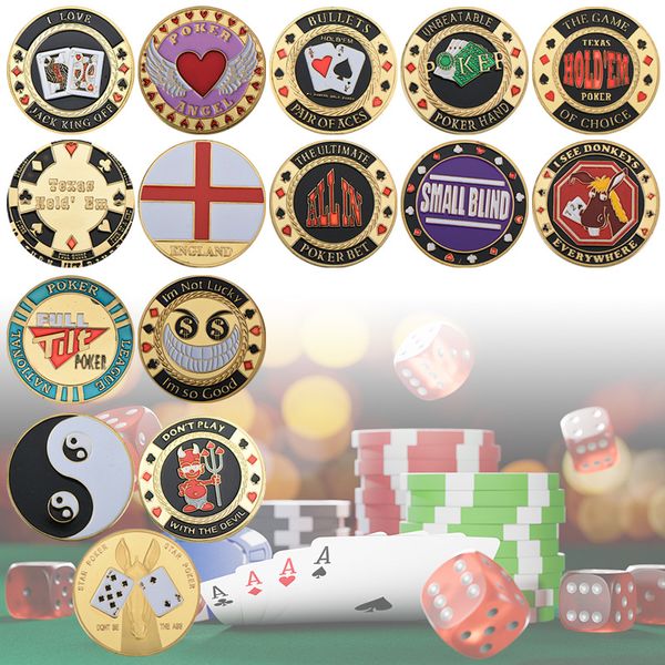 Arts and Crafts Graduation Season Metal Zhuang Code Full Deposit Chip Coin Red Peach Heart Poker Chip Commemorative Medal Lucky Gold and Sil