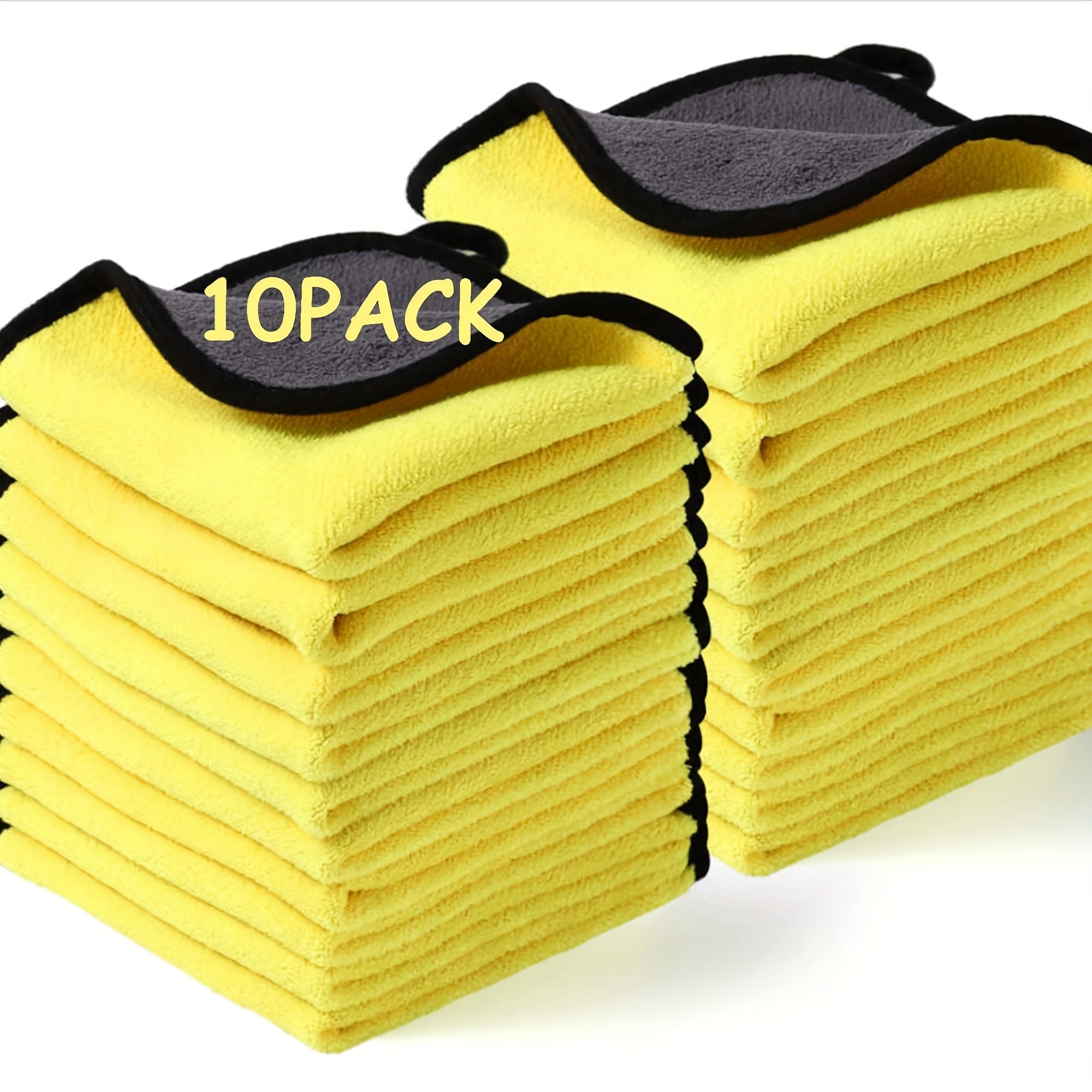 TEMU 10 Pack Microfiber Drying Towels Bulk For Cars Wash Cleaning Auto Detailing Drying Cloths For Car Wash, Home Cleaning, Pet Drying, 800 Gsm 12 X