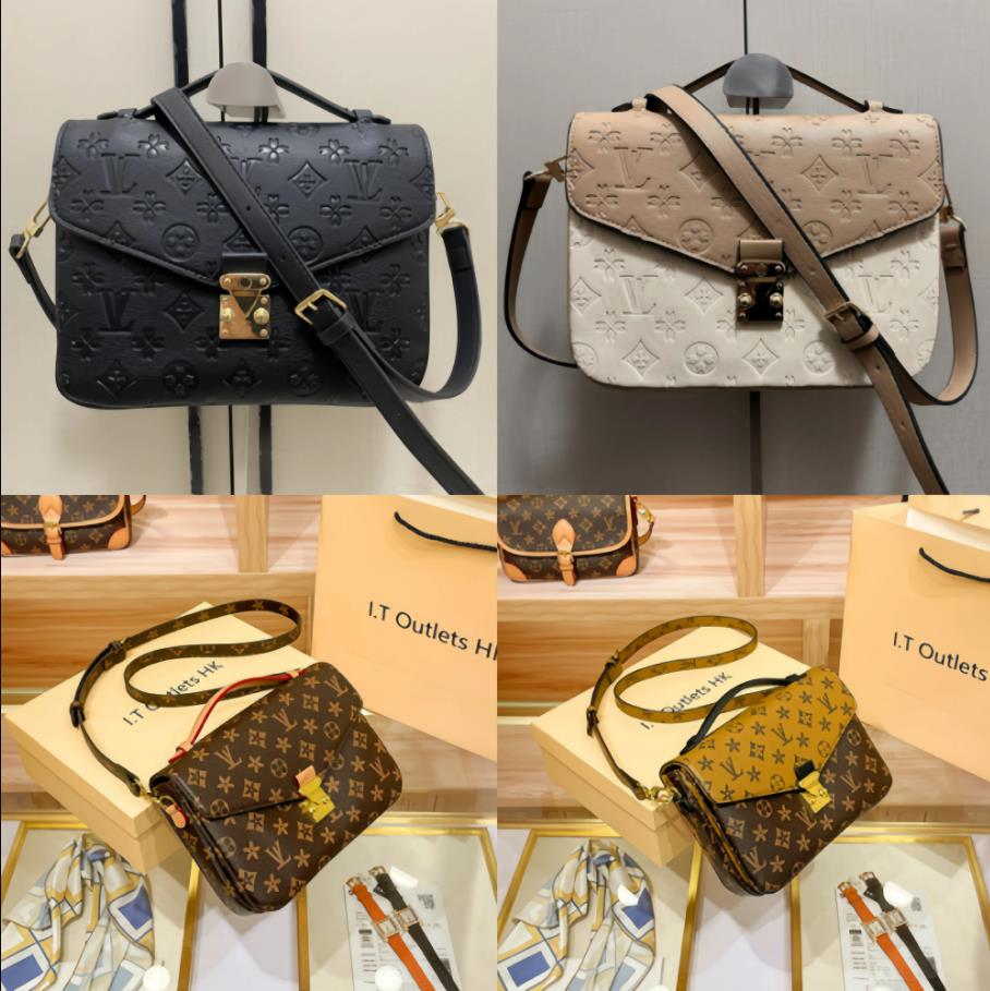 Women Luxurys Designers Bags Handbag Woman METIS Purse Lady Messenger Bag Fashion Letter Genuine Leather Shoulder Bags men Female Luxury Crossbody T