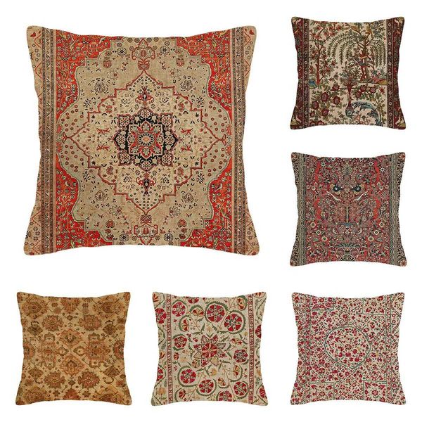 pillowcase Family living room modern decoration cushion decorative cover 45 * 45 40x40cm 60x60cm 45x45cm Persian pattern 50x50cm Bohemian X2