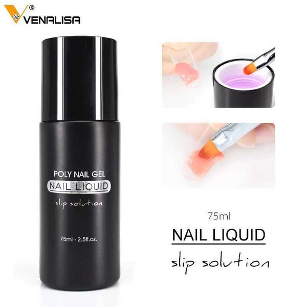 Nail art DIY French nail extension full coverage acrylic nail polish jelly UV gel glue VENALISA nail glue sliding liquid cleaner remover W24