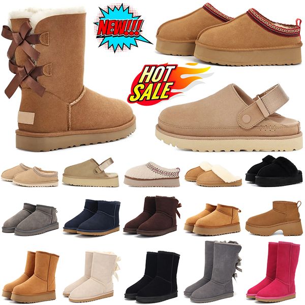 Free Shipping designer slippers womens platform boots fashion fur slides sandals clogs ultra mini ankle winter snow booties outdoor warm sho