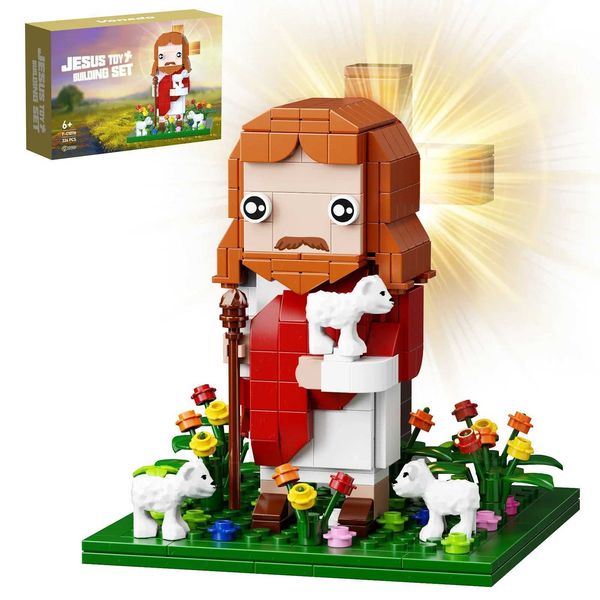 Model Building Kits MOC Jesus Building Blocks Set Ideas Gods Faith Model Toys Children Christmas Gifts z241101