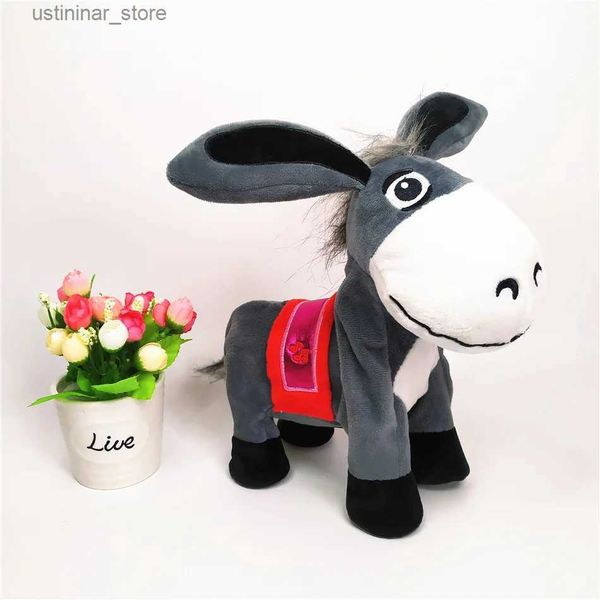 Stuffed Plush Animals Cross Border New Products Swing Head Donkey Singing Shake Head Donkey Dancing Electric Small Donkey Plush Toy Doll Asi