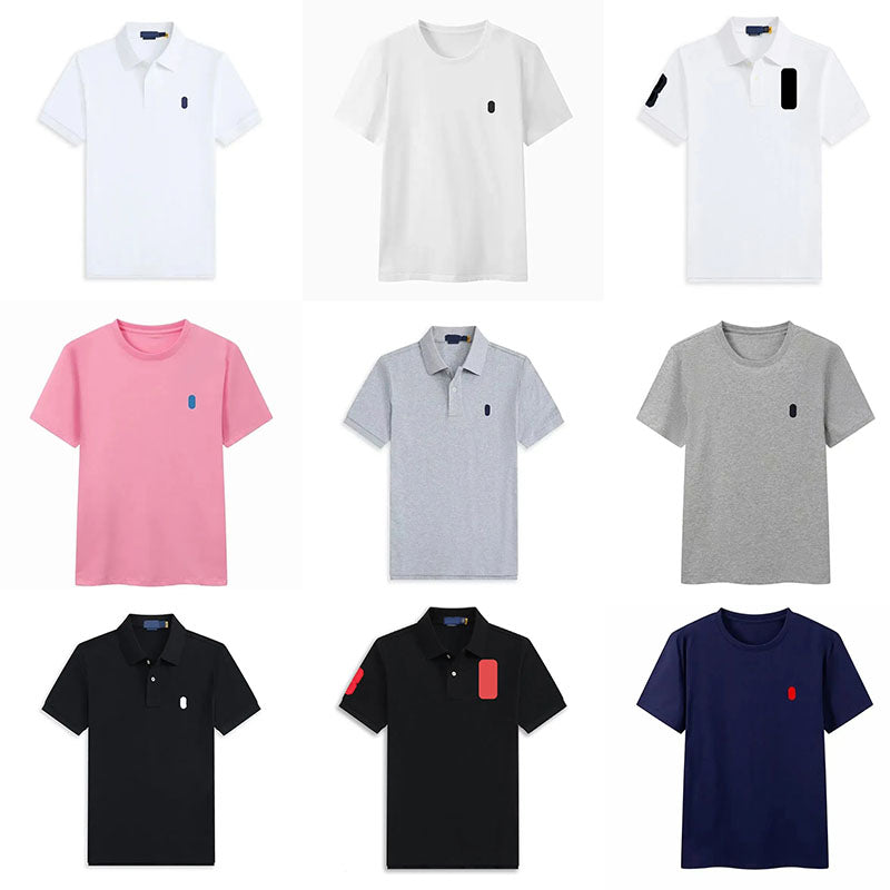 Designer T Shirt Shorts polo shirt collar Tops Fashion Clothes Leisure Loose Tide Tees High Quality Cottons Short Sleeves Print Tops