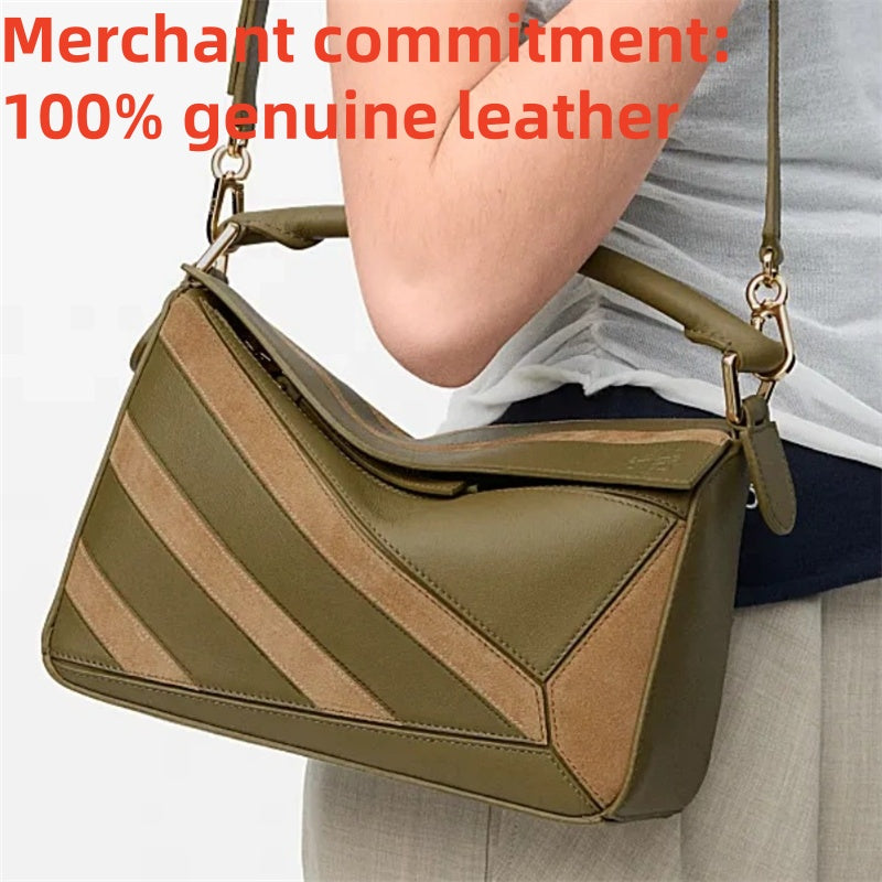 Top quality Puzzle Bag Luxury genuine leather Shoulder Bag 10A Designer bag tote Womens mens suede crossbody bag fashion handbags cowhide Evening ba