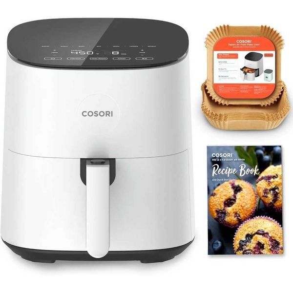Air Fryer Pro LE 5-Qt air dryer equipped with 20 paper liners 10 drying baking and preheating functions vibration reminder up to 450 CL24082