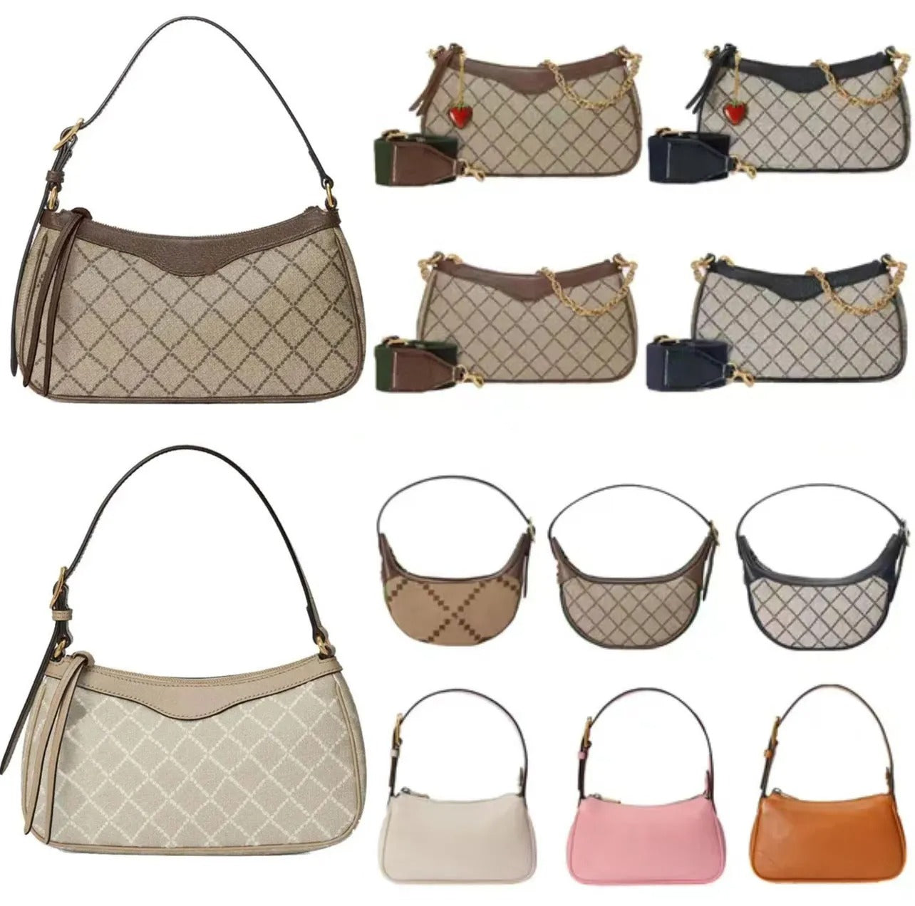 Fashion Shoulder Bags Luxury Designers Bag Women&#039;s Handbag Leather Underarm Bag Crescent Bag High Quality Leather Crossbody Bag Designer Women