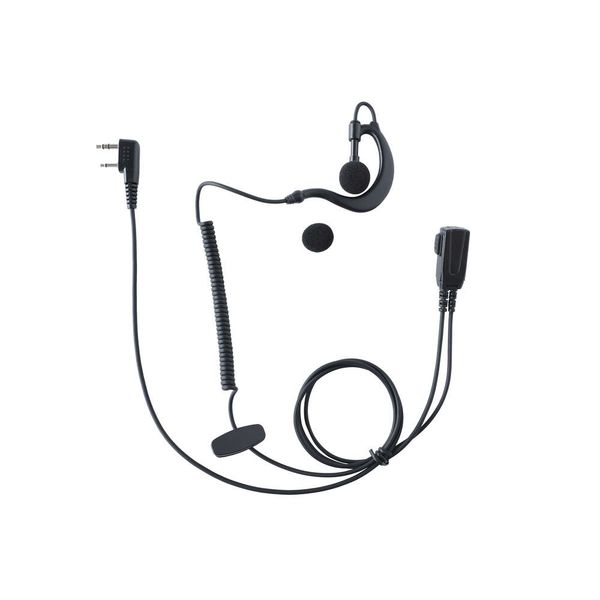 Walkie talkie Cheap and practical headphone with PTT Push To Taik Earpiece Coil Earphone Professional Mic