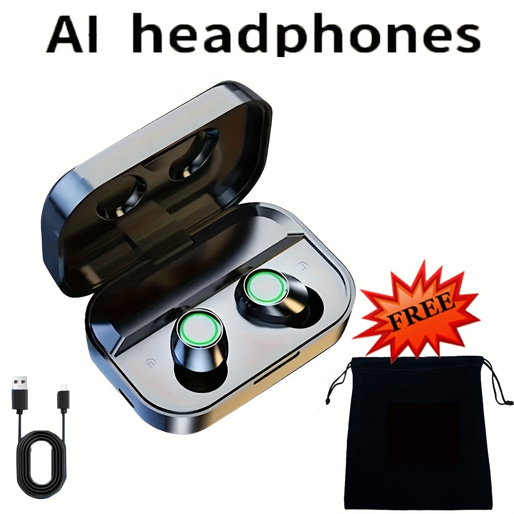 TEMU Language Translation Earbuds Support 156 Languages Real-time High-precision Translation Earbuds With Speakerphone, With Usb, Translated With The