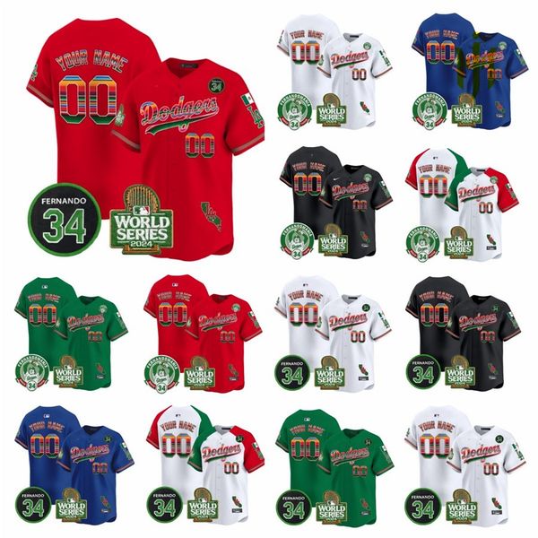 34 Fernando Valenzuela Baseball Jerseys 1981 & 2024 Stitched Dodger SHOHEI OHTANI 5 FREDDIE FREEMAN MOOKIE BETTS YOSHINOBU YAMAMOTO ENRIQUE